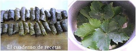 Dolmas { Hojas de Parra Rellenas }