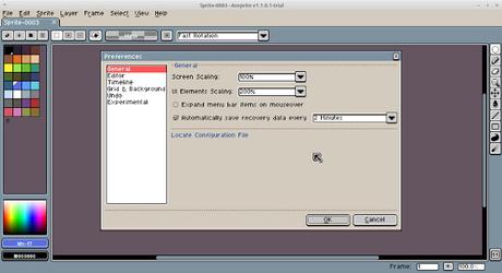 Aseprite se ejecuta muy lento en Ubuntu y Linux Mint