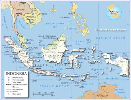 Mapa de Indonesia