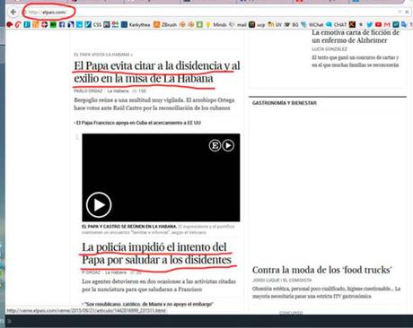 #ElPapaEnCuba es un festejo, mientras que en los medios derechistas es un peligro mediático