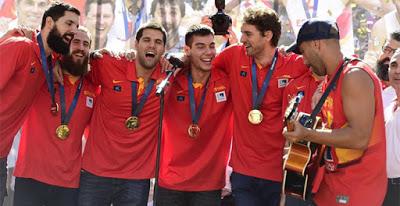 celebración España basket 2015 Madrid sport