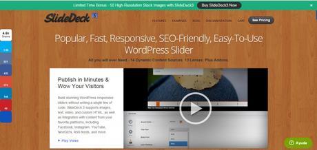 Diseno web para fotografos - 7 plugins TOP para WordPress - slide deck