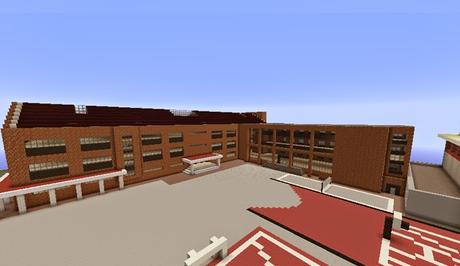 Réplica Minecraft del Instituto Pintor Luis Saz, situado en Burgos, España.