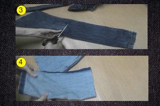 Cestas hechas con jeans viejos
