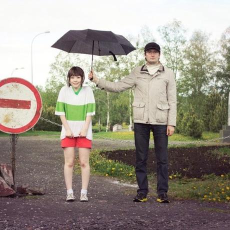 Un inspirado cosplay de 'El viaje de Chihiro'