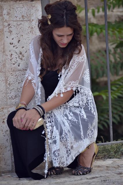 FALDA LARGA Y KIMONO