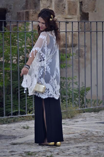 FALDA LARGA Y KIMONO