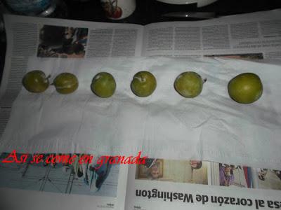 Ciruelas Claudias pasas