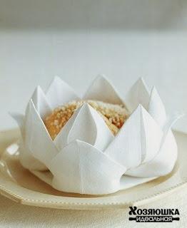 Figura de flor y muchas ideas más para navidad con servilletas de tela