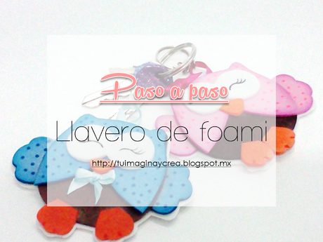 Llaveros de foami paso a paso.