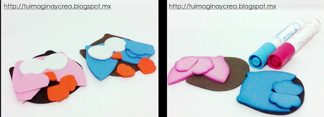 Llaveros de foami paso a paso.