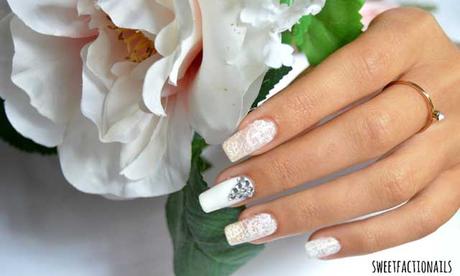 Idea de manicura para novia bodas tendencia 2016