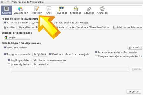 Como cambiar el idioma del corrector ortografico en Thunderbird Como cambiar el idioma del corrector ortografico en Thunderbird