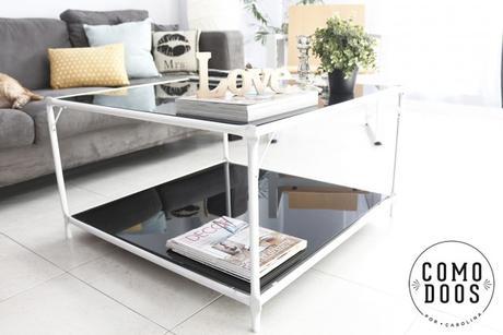 Cambiar el estilo del salón con Novasol Spray.El reto Handbox White Spray Before and after