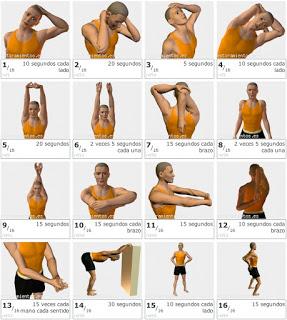 Ejercicios de estiramiento para tejedoras