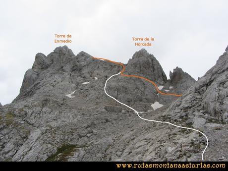 Ruta Pan de Carmen, Torre de Enmedio: Torre de Enmedio y de la Horcada