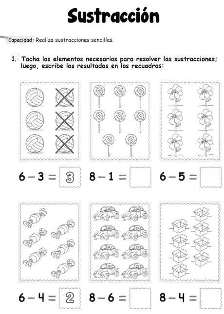 Sustracción: 5 años
