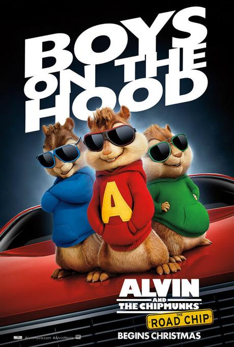 CINCO NUEVOS CARTELES PARA “ALVIN Y LAS ARDILLAS: FIESTA SOBRE RUEDAS (ALVIN AND THE CHIPMUNKS: THE ROAD CHIP)”