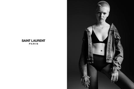 Ruth Bell crea tendencia en la nueva campaña de Saint Laurent