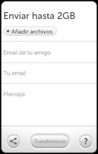 We transfer: compartir archivos de gran tamaño