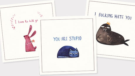 Postcards for your enemies, postales para desahogarte con los que te caen mal