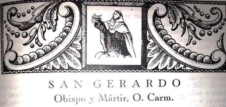 San Gerardo Sagredo, carmelita.