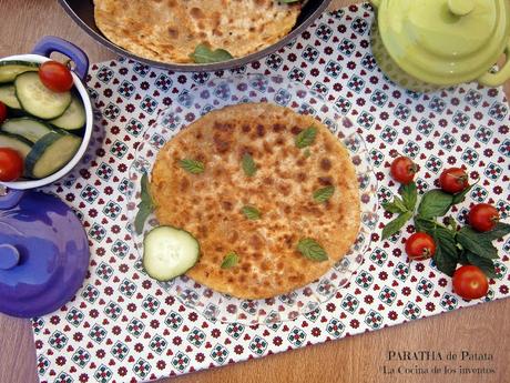 Paratha rellena de Patata Paratha rellena de Patata
