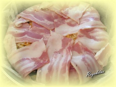 PASTEL SALADO DE CALABACIN, BACON Y QUESO