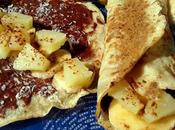 Crepes veganos crema cacao plátano