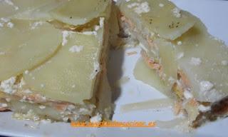 Pastel de Patata y Salmón