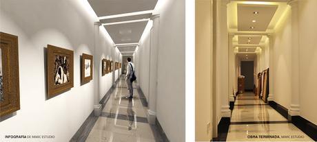 Lo digital se convierte en tangible. Infografía de vivienda en el barrio de Salamanca.