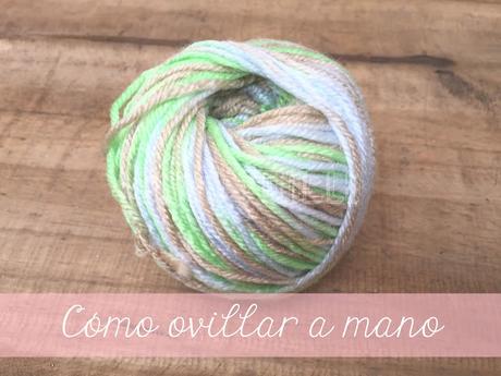 DIY: cómo ovillar a mano con la ayuda de un tubo de cartón.