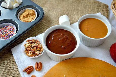 Candy bar de manzanas para Blancanieves y los siete enanitos - Una Galleta, un Cuento Candy bar de manzanas para Blancanieves y los siete enanitos - Una Galleta, un Cuento