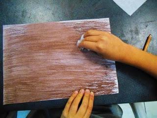 Dibujando con línea blanca y sepia