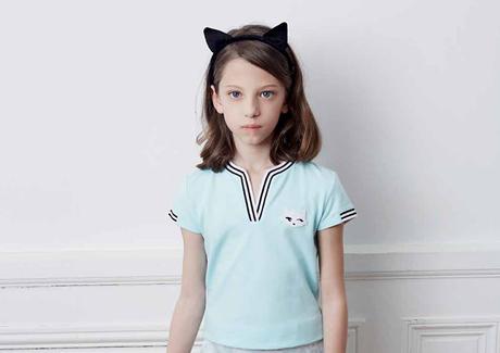 Karl Lagerfeld presenta su colección de ropa infantil