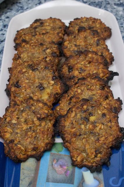 Galleta de miel, avena y manzana