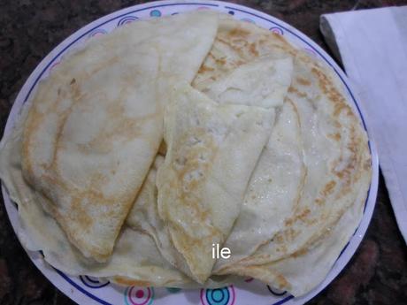 Panqueques o canelones de ricota y espinaca