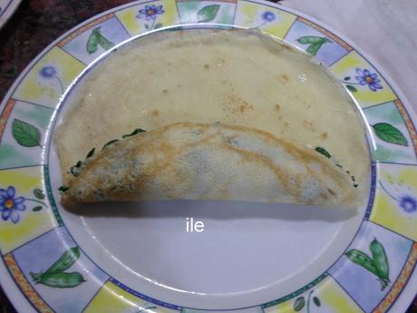 Panqueques o canelones de ricota y espinaca