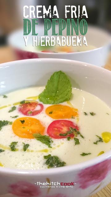 CREMA FRÍA DE PEPINO Y HIERBABUENA