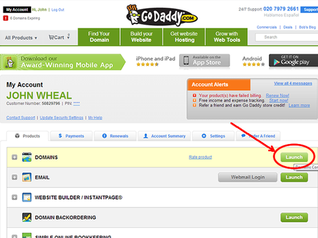 Como cambiar los Nameservers o Servidores de Dominio en Godaddy