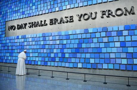 Francisco en la Zona Cero, memorial dedicado a las víctimas del 11 de Septiembre de 2001