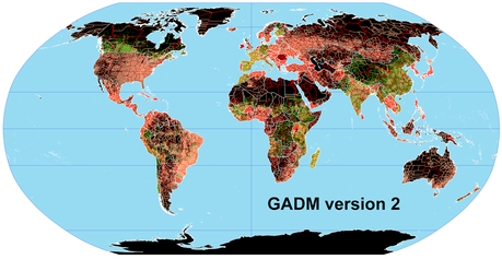 Mapamundi de las divisiones administrativas.