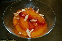 PÊCHE MELBA - MELOCOTONES MELBA. POSTRE OVOLACTEOVEGETARIANO. SIN GLUTEN