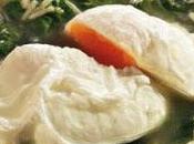 Sopa espinaca huevo
