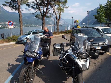 Viaje a los Alpes en moto, 3ª etapa, Génova-Como-Morbegno-Bormio-Santa Katerina Valfurma.