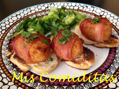 PATATITAS AL CHORIZO ENVUELTAS EN BACON