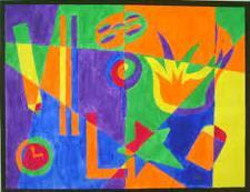 Pintando un paisaje de  forma creativa