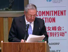 Raúl Castro en ONU:  por igualdad de género  y denuncia a la pobreza [+ videos]