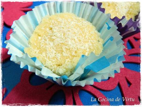 Magdalenas de Piña Colada al microondas