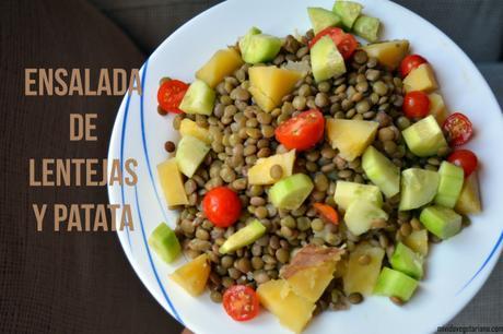 Ensalada de lentejas y patata